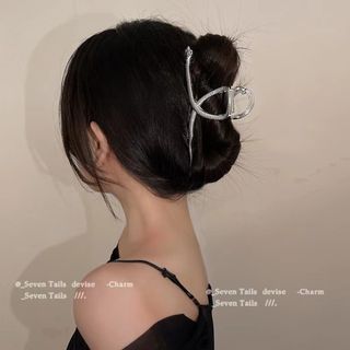 【数量限定】レディース ヘアクリップ 髪留め シルバー 個性的 へび(バレッタ/ヘアクリップ)