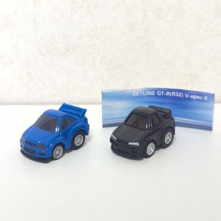 タカラトミー(Takara Tomy)のミニミニチョロQ GT-Rブルー25周年版+ブラック(ミニカー)