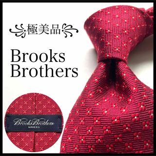 ブルックスブラザース(Brooks Brothers)の꧁極美品꧂ ブルックスブラザーズ ネクタイ ゴールデンフリース 花柄 レッド(ネクタイ)