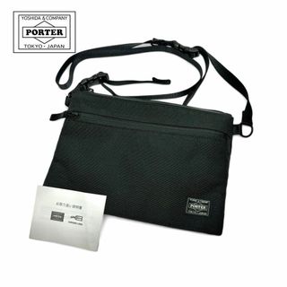 ポーター(PORTER)の【ほぼ未使用】PORTER HYBRID ハイブリッド サコッシュ ブラック(ショルダーバッグ)