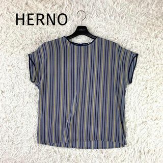 ヘルノ(HERNO)の✨美品✨HERNOヘルノ　トップス　プルオーバー　ノースリーブ　イタリア製(シャツ/ブラウス(長袖/七分))