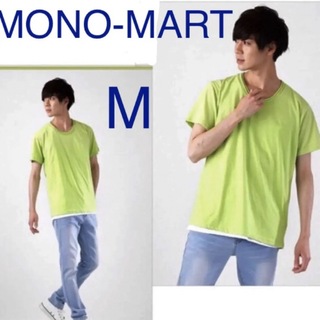 新品 MONO-MART メンズ Tシャツ 半袖 ロールネック モノマート M