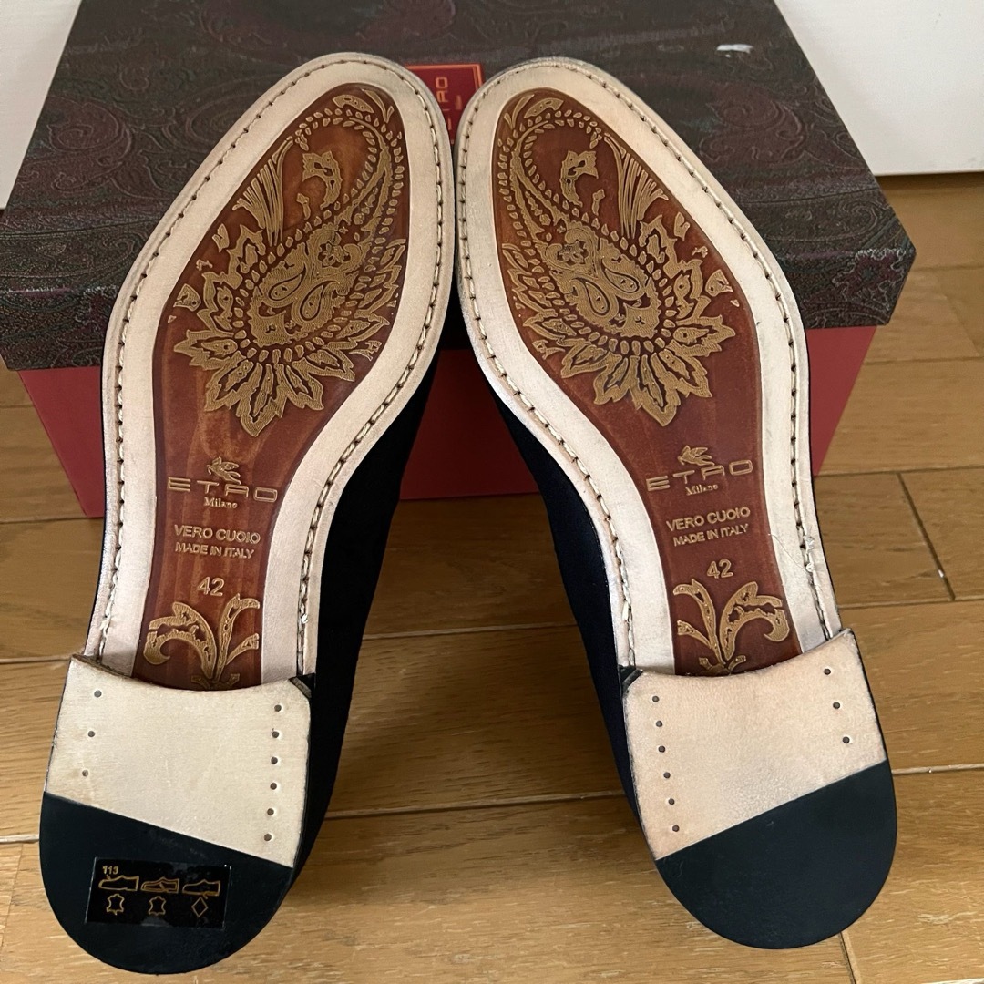 ETRO エトロ 靴 ローファー ドレスシューズ 42 未使用 イタリア製 ETRO エトロ 靴 ローファー ドレスシューズ 42 未使用 イタリア製