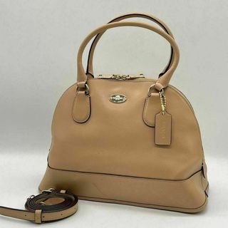 コーチ(COACH)の✨️良品✨️COACH コーラドームサッチェル ハンドバッグ 2way ベージュ(ショルダーバッグ)