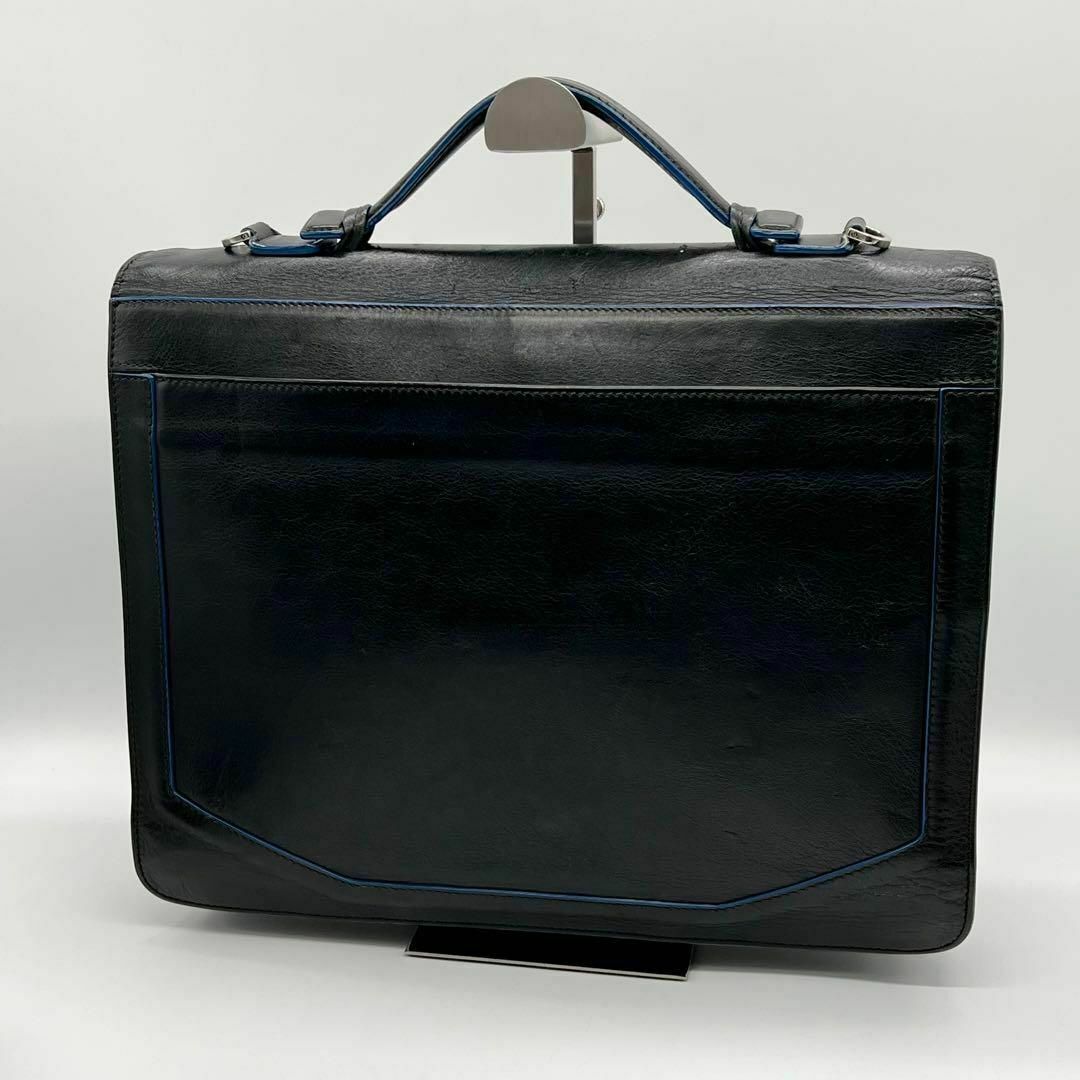 フルラ 2way ビジネスバッグ シボ レザー フラップ シルバー金具 フルラ 2way ビジネスバッグ シボ レザー フラップ シルバー金具
