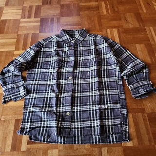 ジーユー(GU)の冬物処分　GUネルシャツ　メンズS(シャツ)