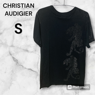 Cristian Audigier Tシャツ クリスチャンオードジェー　S(Tシャツ/カットソー(半袖/袖なし))