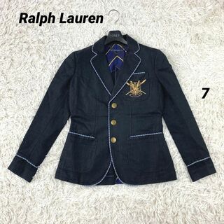 Ralph Lauren - ✨美品✨　Ralph Laurenラルフローレン　刺繍エンブレム　紺ジャケット