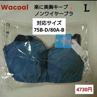 ワコール(Wacoal)のWacoal☆ 4730円☆らくちん美胸‼️ノンワイヤーフレキシブラブラL(ブラ)