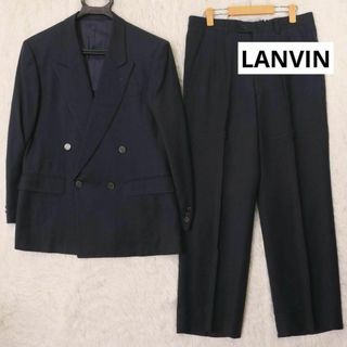 ランバン(LANVIN)のランバン　ダブルブレスト　ロゴボタン　セットアップスーツ　ダークネイビー　紺ブレ(その他)