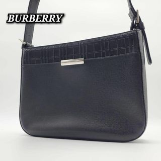 バーバリー(BURBERRY)の☆美品☆ Burberry ハンドバッグ 黒 ブラック 肩掛け レザー(ハンドバッグ)