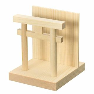 【新着商品】サンメニー 仏具 神棚 御札立て 鳥居型 木製 (約)9×8×9.9(その他)