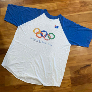 古着　ラングランTシャツ　オリンピック　パロディー(Tシャツ/カットソー(半袖/袖なし))