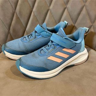 アディダス(adidas)のadidas アディダス スニーカー 水色 19cm(スニーカー)