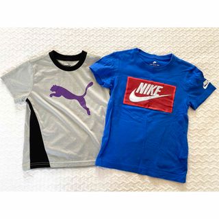 ナイキ(NIKE)の【110-120】NIKEナイキ&PUMAプーマ半袖Tシャツ2点セット　スポーツ(Tシャツ/カットソー)