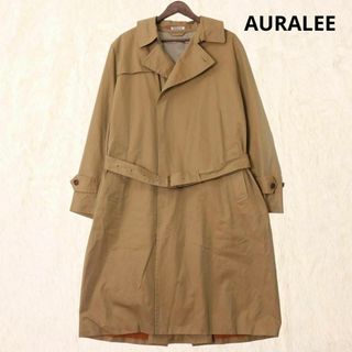 オーラリー(AURALEE)のAURALEE　フィンクスシャンブレー　トレンチコート　ベルト　ロング　5サイズ(トレンチコート)