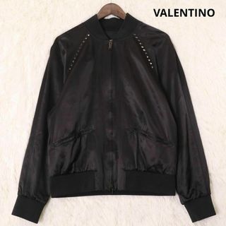 VALENTINO - ヴァレンティノ　アンタイトルド　ボンバージャケット　ロックスタッズ　黒　ブルゾン