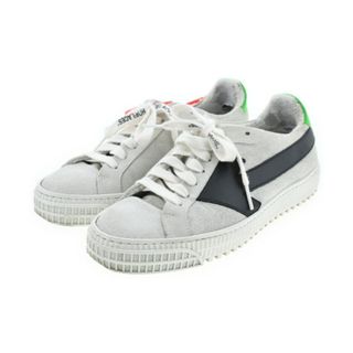 オフホワイト(OFF-WHITE)のOFF-WHITE スニーカー 37(23cm位) ライトグレーx黒 【古着】【中古】(スニーカー)