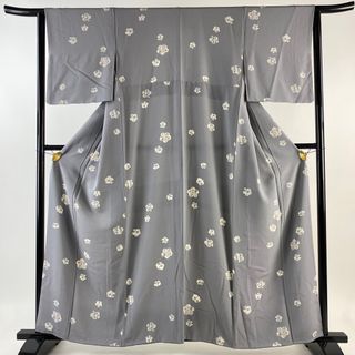 小紋 身丈159cm 裄丈63cm 正絹 名品 【中古】(着物)