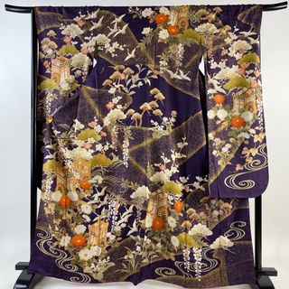 振袖 身丈165.5cm 裄丈68.5cm 正絹 名品 【中古】(着物)