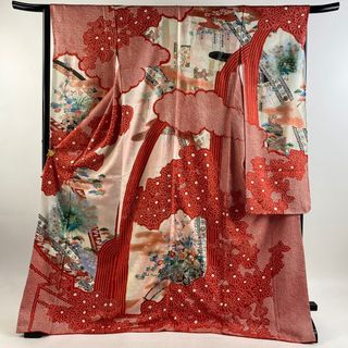 振袖 身丈175cm 裄丈66.5cm 正絹 秀品 【中古】(着物)