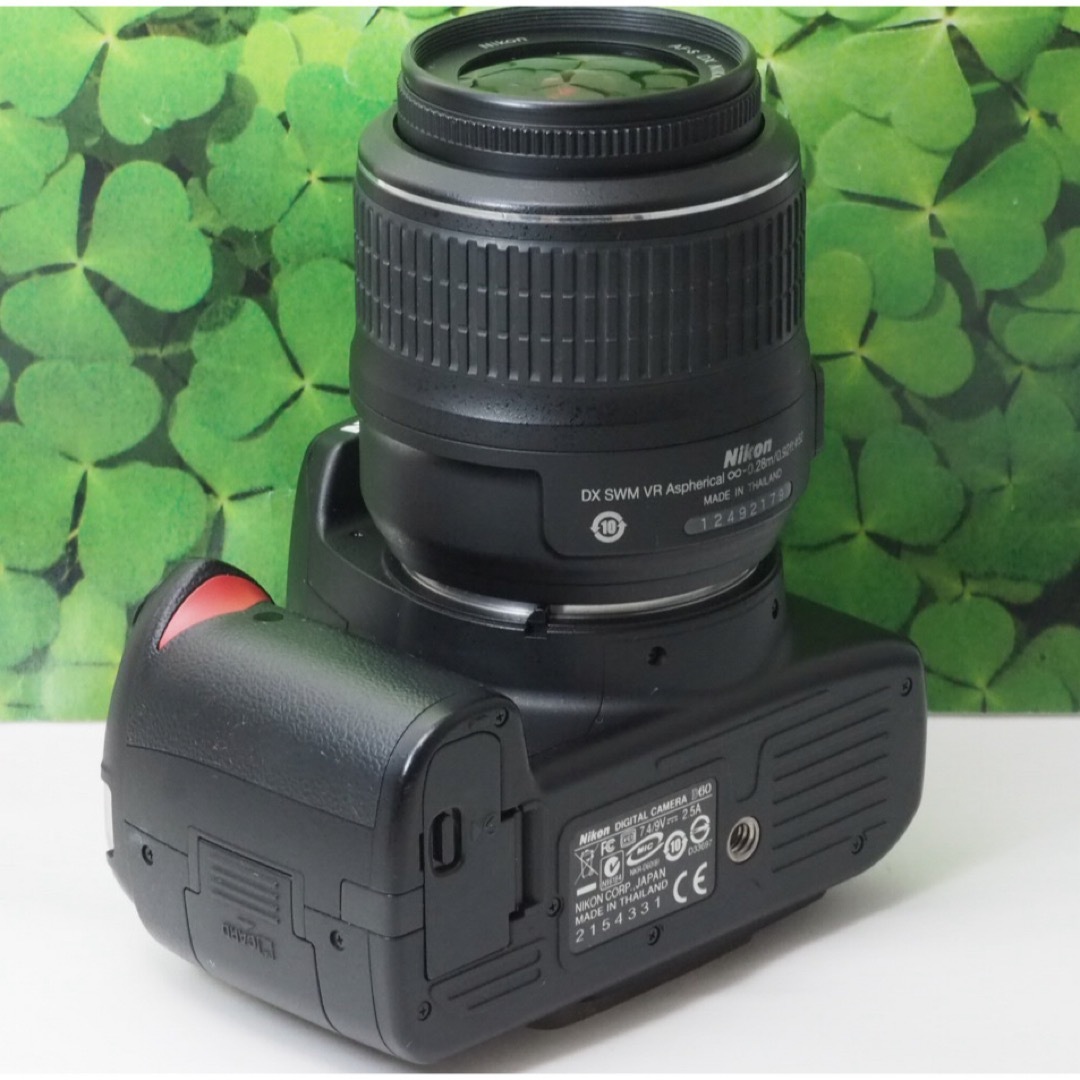 Nikon - 【美品】スマホへ転送も可能❤️Nikon D60 標準レンズ Nikon - 【美品】スマホへ転送も可能❤️Nikon D60 標準レンズ