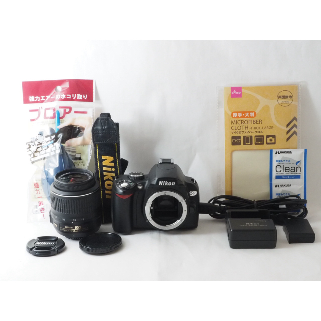Nikon - 【美品】スマホへ転送も可能❤️Nikon D60 標準レンズ Nikon - 【美品】スマホへ転送も可能❤️Nikon D60 標準レンズ