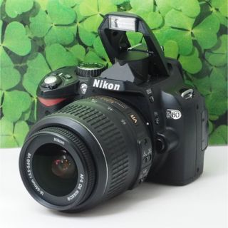 ニコン(Nikon)の【美品】スマホへ転送も可能❤️Nikon D60 標準レンズ 初心者おすすめ(デジタル一眼)