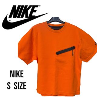 ナイキ(NIKE)のNIKE オレンジ 半袖 スエット Sサイズ(Tシャツ/カットソー(半袖/袖なし))