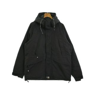 アベイシングエイプ(A BATHING APE)のA BATHING APE アベイシングエイプ マウンテンパーカー XL 黒 【古着】【中古】(マウンテンパーカー)