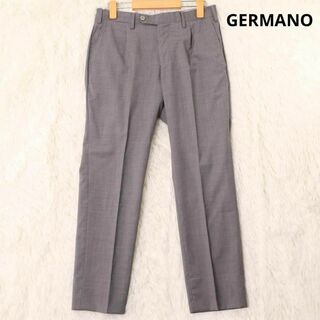 ジェルマーノ(GERMANO)のジェルマーノ　グレー　スラックス　スリムトラウザー　パンツ　ウール　44サイズ(スラックス/スーツパンツ)