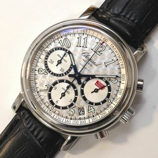 Chopard - 美品■Chopard ショパール ミッレミリア クロノグラフ■シルバー■難あり