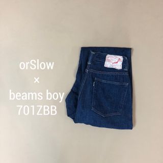 オアスロウ(orSlow)の美品S orSlow× BEAMS BOYオアスロウ 701ZBB P53(デニム/ジーンズ)