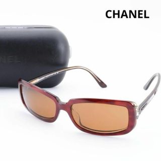 シャネル(CHANEL)のシャネル　5098　ラインストーン　ブラウン系　サングラス　メガネ　ケース付き(サングラス/メガネ)