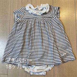 プチバトー(PETIT BATEAU)のプチバトー ワンピース 18ヶ月(ワンピース)