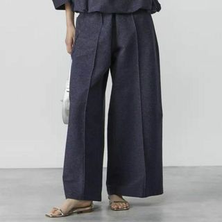 美品 コグザビッグスモーク GENEVA WIDE-LEG TROUSERS(カジュアルパンツ)