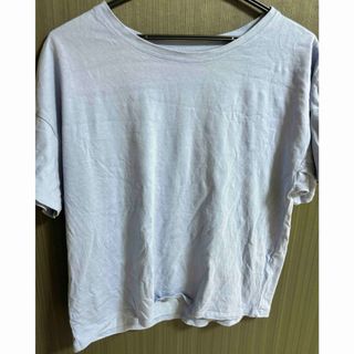 ジーユー(GU)のGU コットンカラーラウンジセット（半袖&ショートパンツ）　ブルー(Tシャツ(半袖/袖なし))