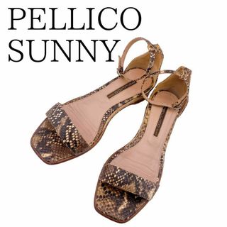 PELLICO SUNNY - ペリーコサニー サンダル パイソン ストラップサンダル レディース