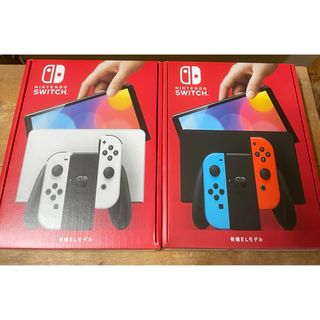 Nintendo Switch  ホワイト1台　ネオン1台(その他)