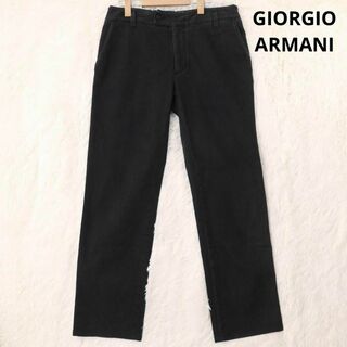 ジョルジオアルマーニ(Giorgio Armani)のジョルジオアルマーニ　ブラックデニム　黒　パンツ　現行モデル　52サイズ(その他)