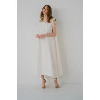 【新品タグ付】Maison de Dolce ツイードワンピース【white】(ロングワンピース/マキシワンピース)