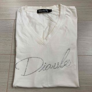 Diablo メンズTシャツ　ホワイト　スパンコール