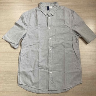 【H&M】メンズ 胸ポケット カジュアル　シャツ