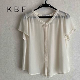 KBF - 【美品】 KBF ケービーエフ 半袖 シアー ブラウス