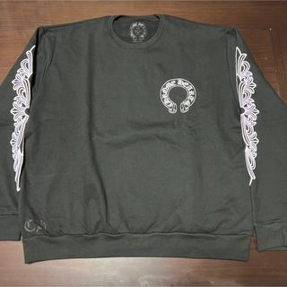 クロムハーツ(Chrome Hearts)の新品 L クロムハーツ ホースシュー フローラルクロス クルーネック スウェット(スウェット)