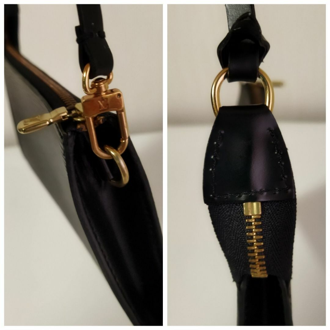美品】ルイヴィトン ポシェットアクセソワール エピ ノワール 美品】ルイヴィトン ポシェットアクセソワール エピ ノワール