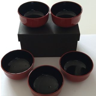 漆器　盃、小鉢(食器)
