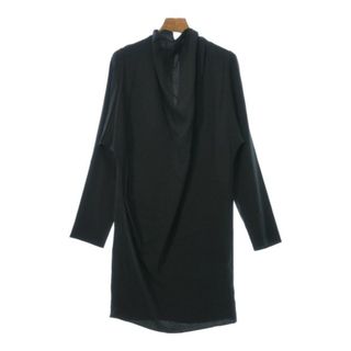 bouchra jarrar ブシュラジャラール ワンピース 36(XS位) 黒 【古着】【中古】(ひざ丈ワンピース)