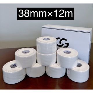 ホワイトテープ 38mm×12m 8巻/箱