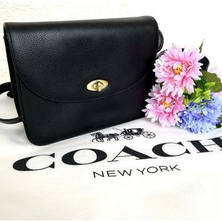 コーチ(COACH)の超美品☆COACH オールドコーチ ショルダーバッグ ターンロック ブラック 黒(ショルダーバッグ)